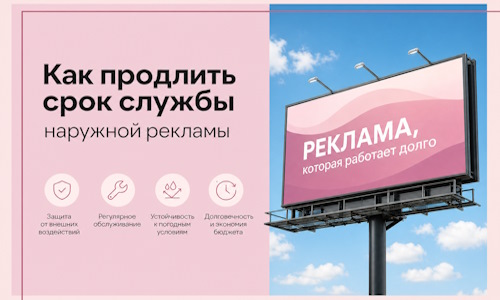 Как продлить срок службы наружной рекламы в Гукове