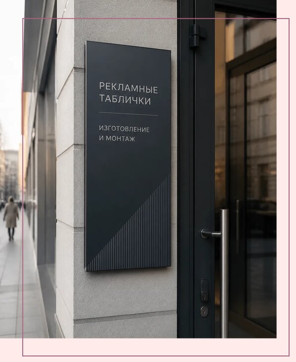 Рекламные таблички в Гукове по цене от 4620 р. | Аванза-Гкв