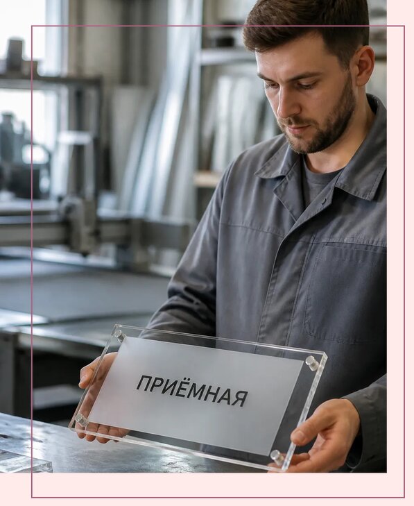 Таблички из оргстекла на заказ в Гукове от 4004 р. | Аванза-Гкв